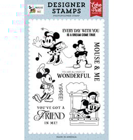 ECHO PARK PAPER ECHO PARK MOUSE AND ME VINTAGE MOUSE SWEETHEART CLEAR STAMP SET