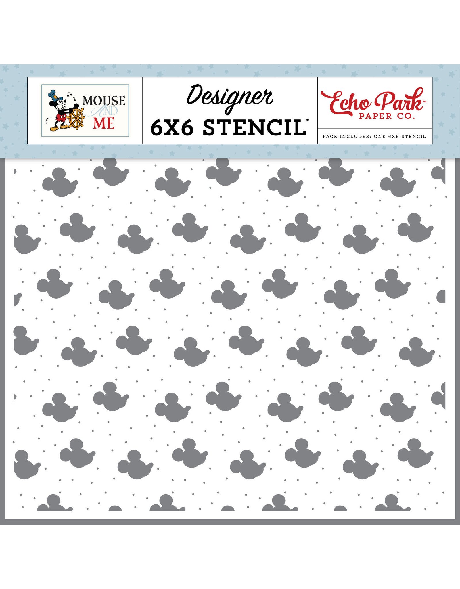 ECHO PARK PAPER ECHO PARK MOUSE AND ME MOUSE PROFILE 6x6 STENCIL