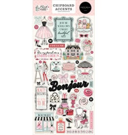 CARTA BELLA CARTA BELLA FRENCH GIRL 6x13 CHIPBOARD ACCENTS