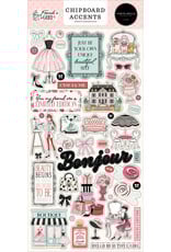 CARTA BELLA CARTA BELLA FRENCH GIRL 6x13 CHIPBOARD ACCENTS