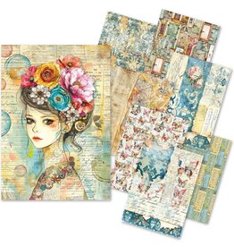 CIAO BELLA CIAO BELLA QUINTESSENTIAL MIXED A5 TISSUE & VELLUM PAPER 8/PK