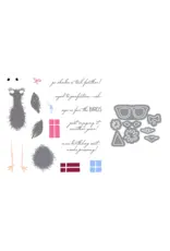 LDRS CREATIVE LDRS CREATIVE FUZZY WUZZIES BIRTHDAY SUIT STAMP & DIE SET