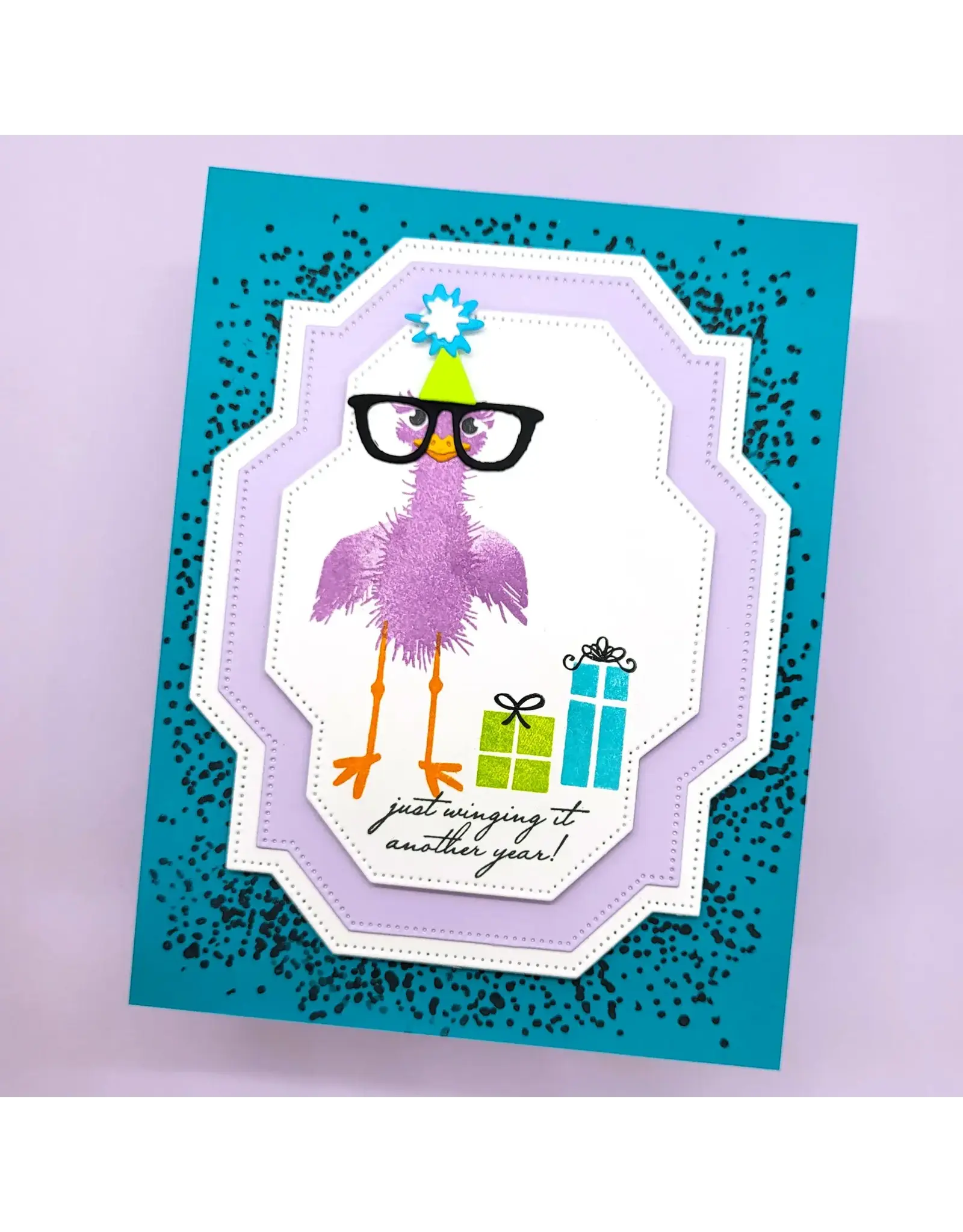 LDRS CREATIVE LDRS CREATIVE FUZZY WUZZIES BIRTHDAY SUIT STAMP & DIE SET