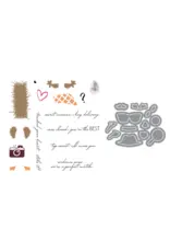 LDRS CREATIVE LDRS CREATIVE FUZZY WUZZIES UNDER COVER ADD-ON STAMP & DIE SET