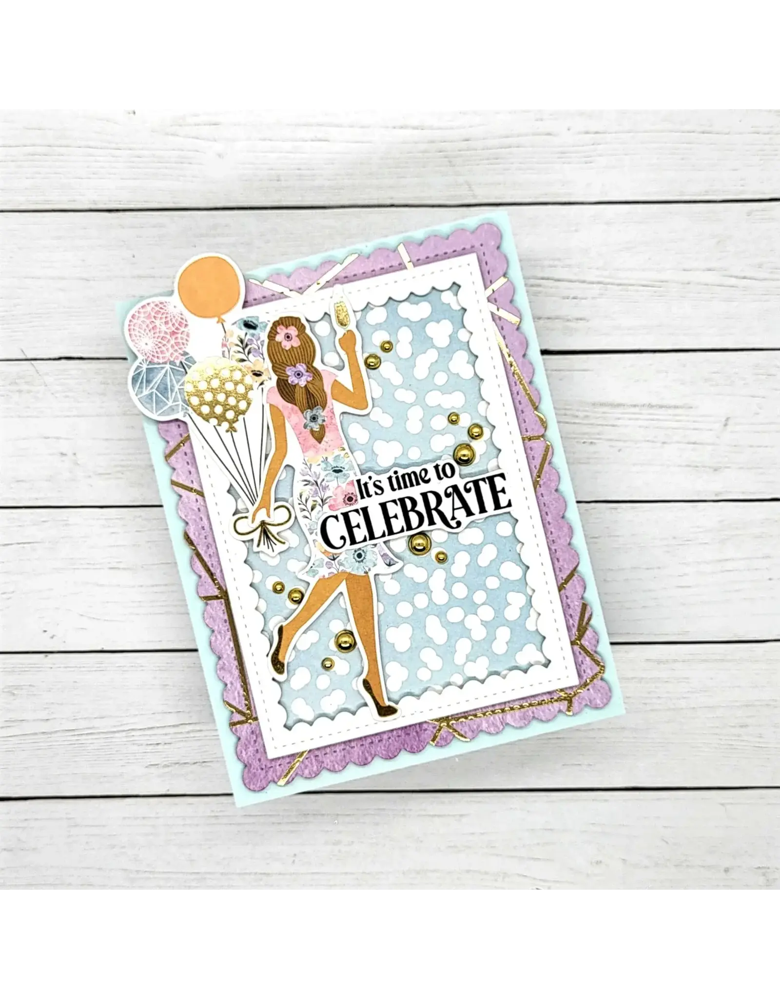 LDRS CREATIVE LDRS CREATIVE CELEBRATION RUB-ON TRANSFER SHEETS 2/PK