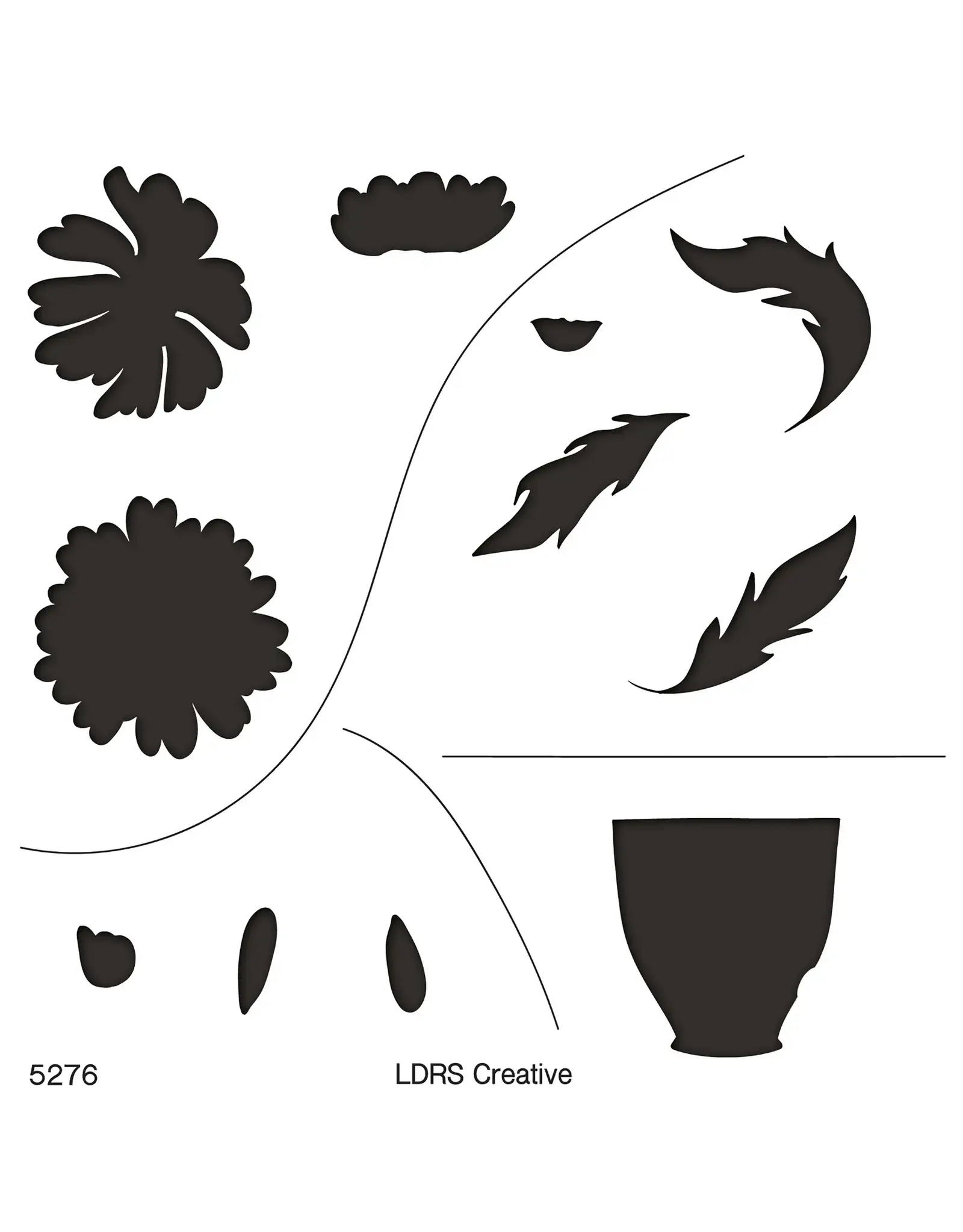 LDRS CREATIVE LDRS CREATIVE FRESH CUT DAISIES MASK STENCIL