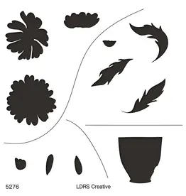 LDRS CREATIVE LDRS CREATIVE FRESH CUT DAISIES MASK STENCIL