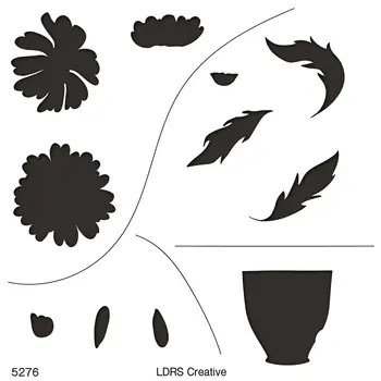 LDRS CREATIVE LDRS CREATIVE FRESH CUT DAISIES MASK STENCIL