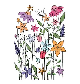LDRS CREATIVE LDRS CREATIVE NEVER-ENDING WILDFLOWERS CLEAR STAMP