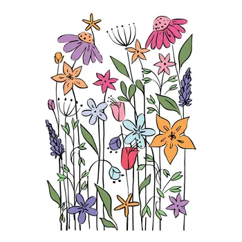 LDRS CREATIVE LDRS CREATIVE NEVER-ENDING WILDFLOWERS CLEAR STAMP