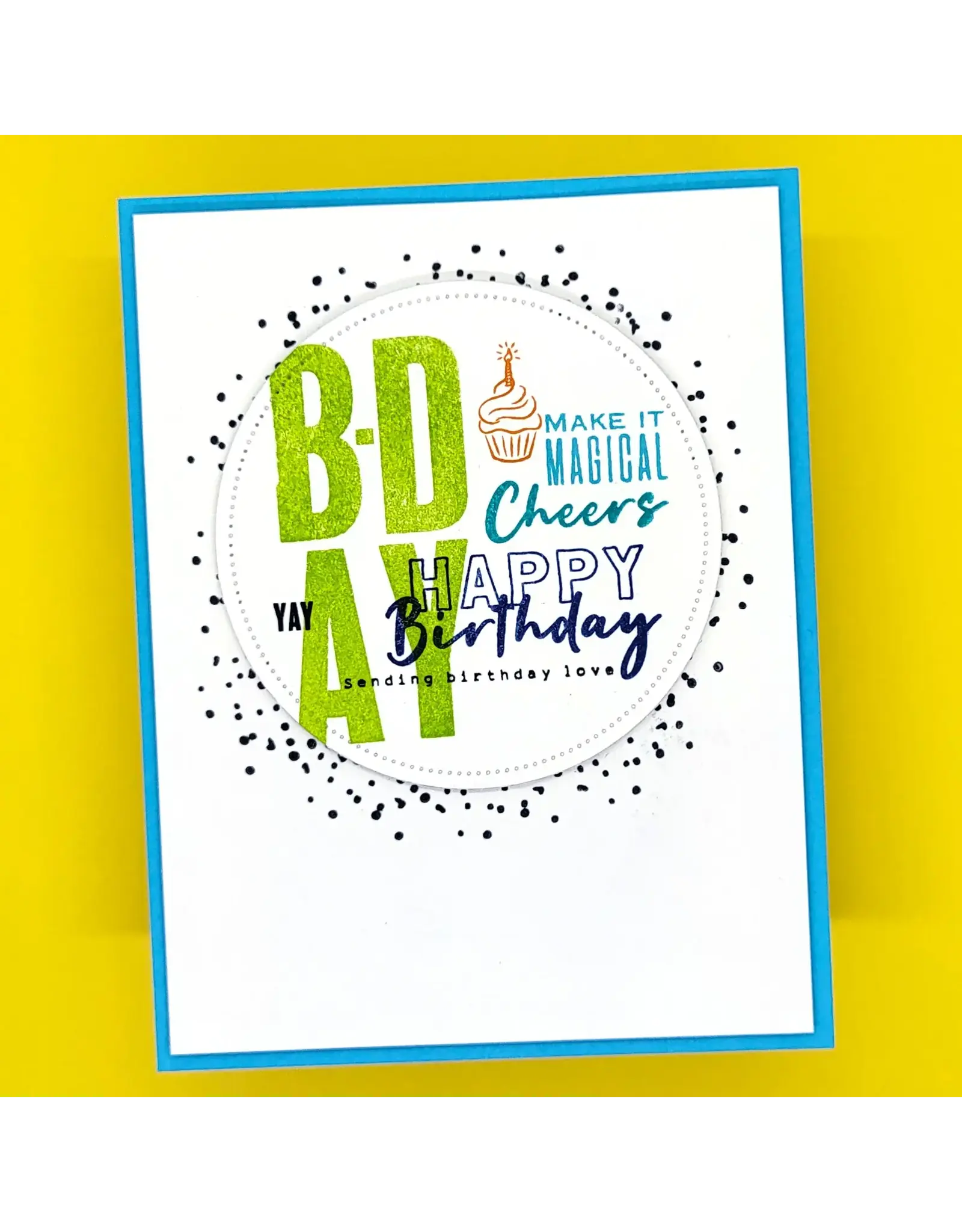 LDRS CREATIVE LDRS CREATIVE ABOUT BDAY COLLAGE CLEAR STAMP SET