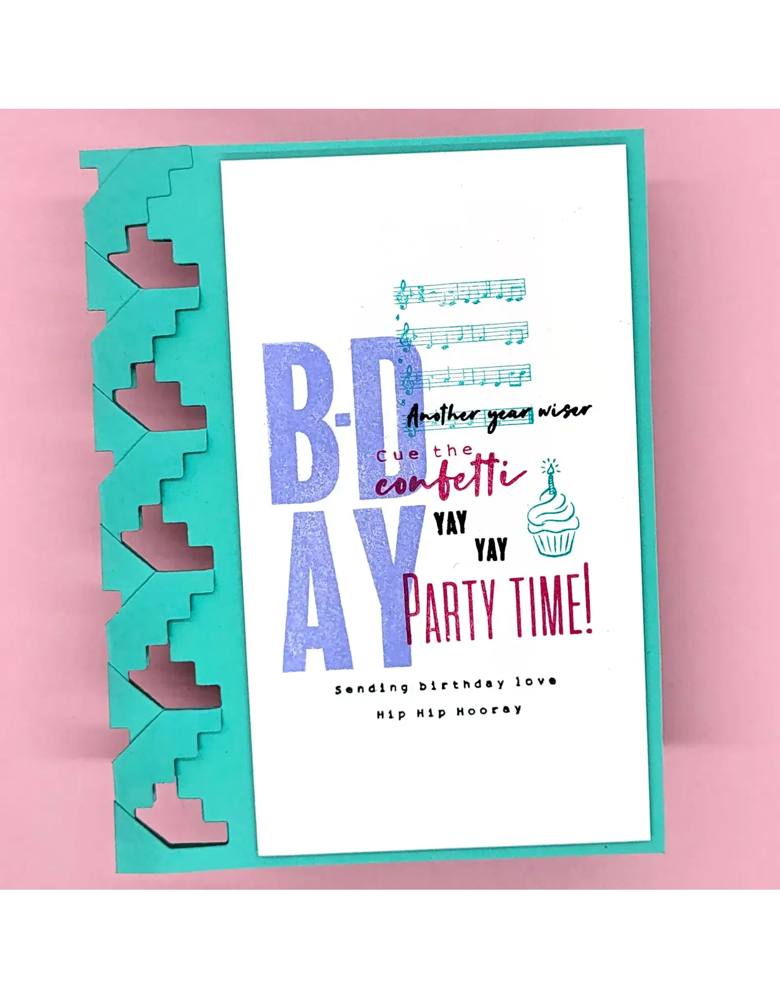 LDRS CREATIVE LDRS CREATIVE ABOUT BDAY COLLAGE CLEAR STAMP SET