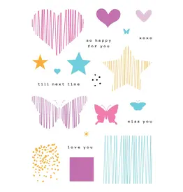 LDRS CREATIVE LDRS CREATIVE ALINED GEOS CLEAR STAMP SET