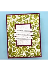 LDRS CREATIVE LDRS CREATIVE FLORAL REVERSE BACKGROUND 6x6 CLEAR STAMP