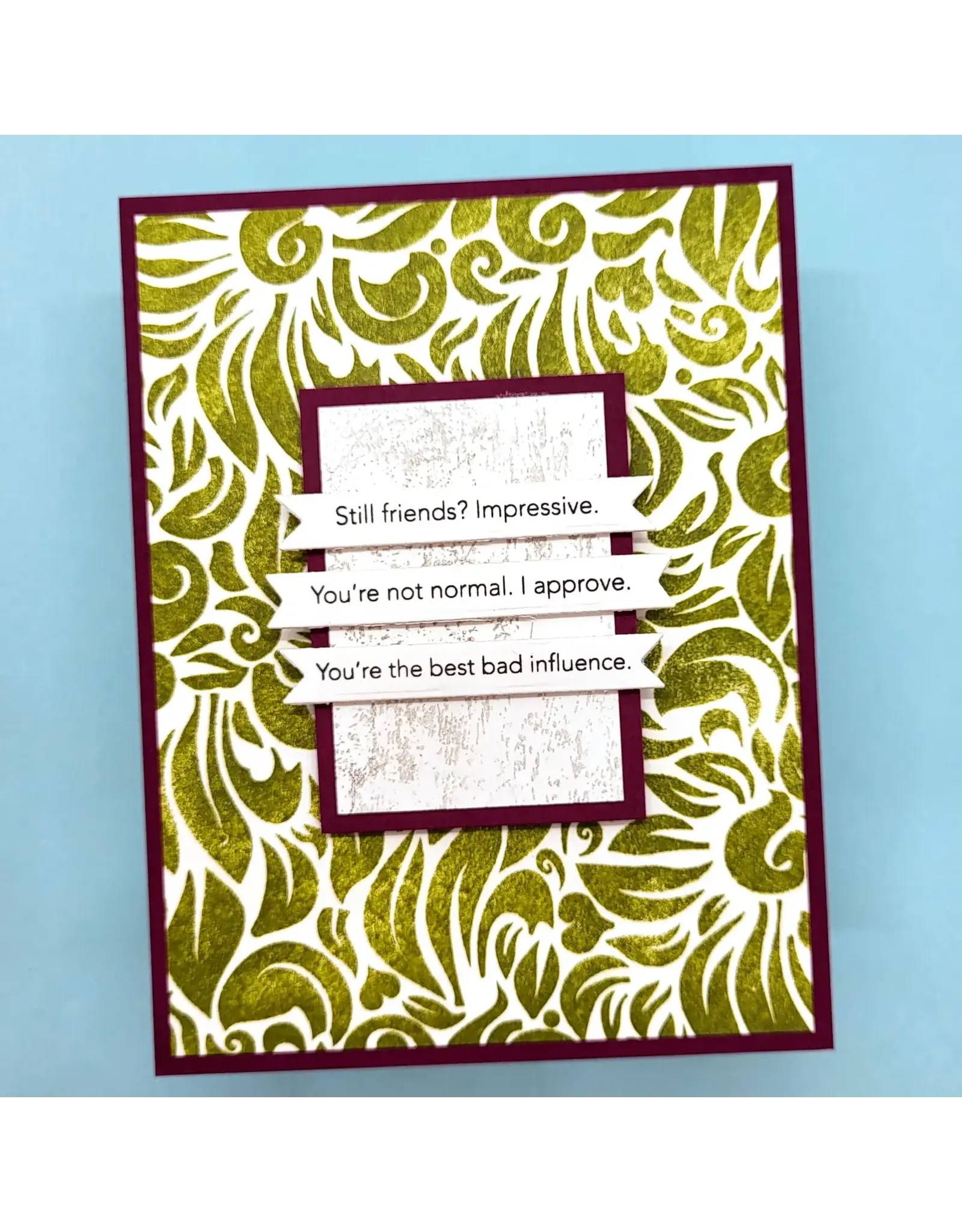 LDRS CREATIVE LDRS CREATIVE FLORAL REVERSE BACKGROUND 6x6 CLEAR STAMP