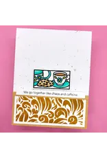 LDRS CREATIVE LDRS CREATIVE FLORAL REVERSE BACKGROUND 6x6 CLEAR STAMP