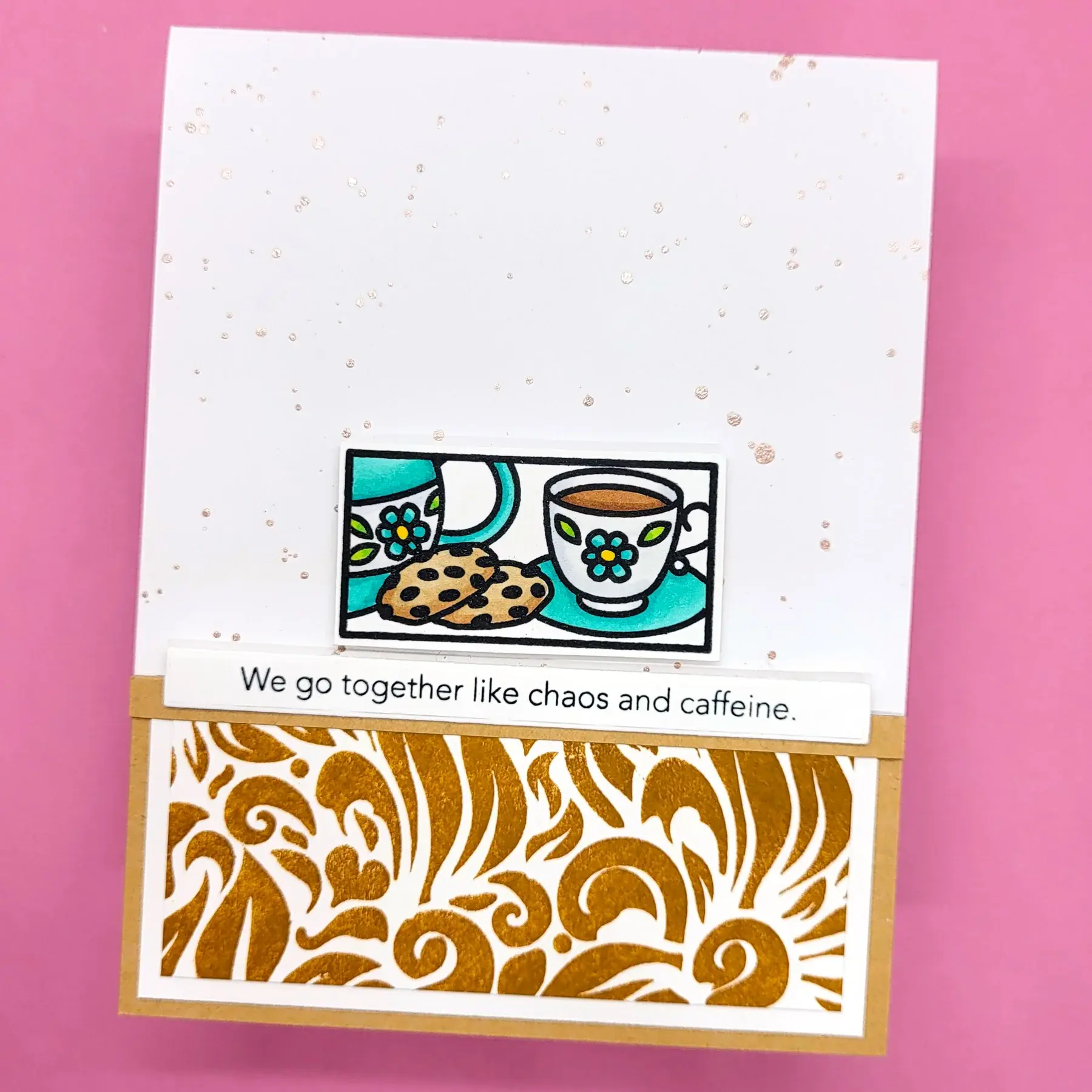 LDRS CREATIVE LDRS CREATIVE FLORAL REVERSE BACKGROUND 6x6 CLEAR STAMP