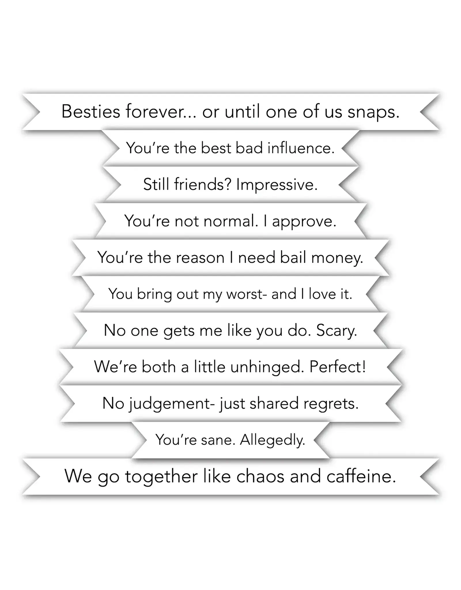 LDRS CREATIVE LDRS CREATIVE SNARKY BEST FRIENDS STACK CLEAR STAMP