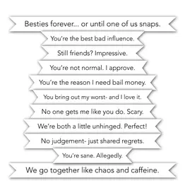 LDRS CREATIVE LDRS CREATIVE SNARKY BEST FRIENDS STACK CLEAR STAMP