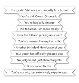 LDRS CREATIVE LDRS CREATIVE SNARKY BIRTHDAY II STACK CLEAR STAMP