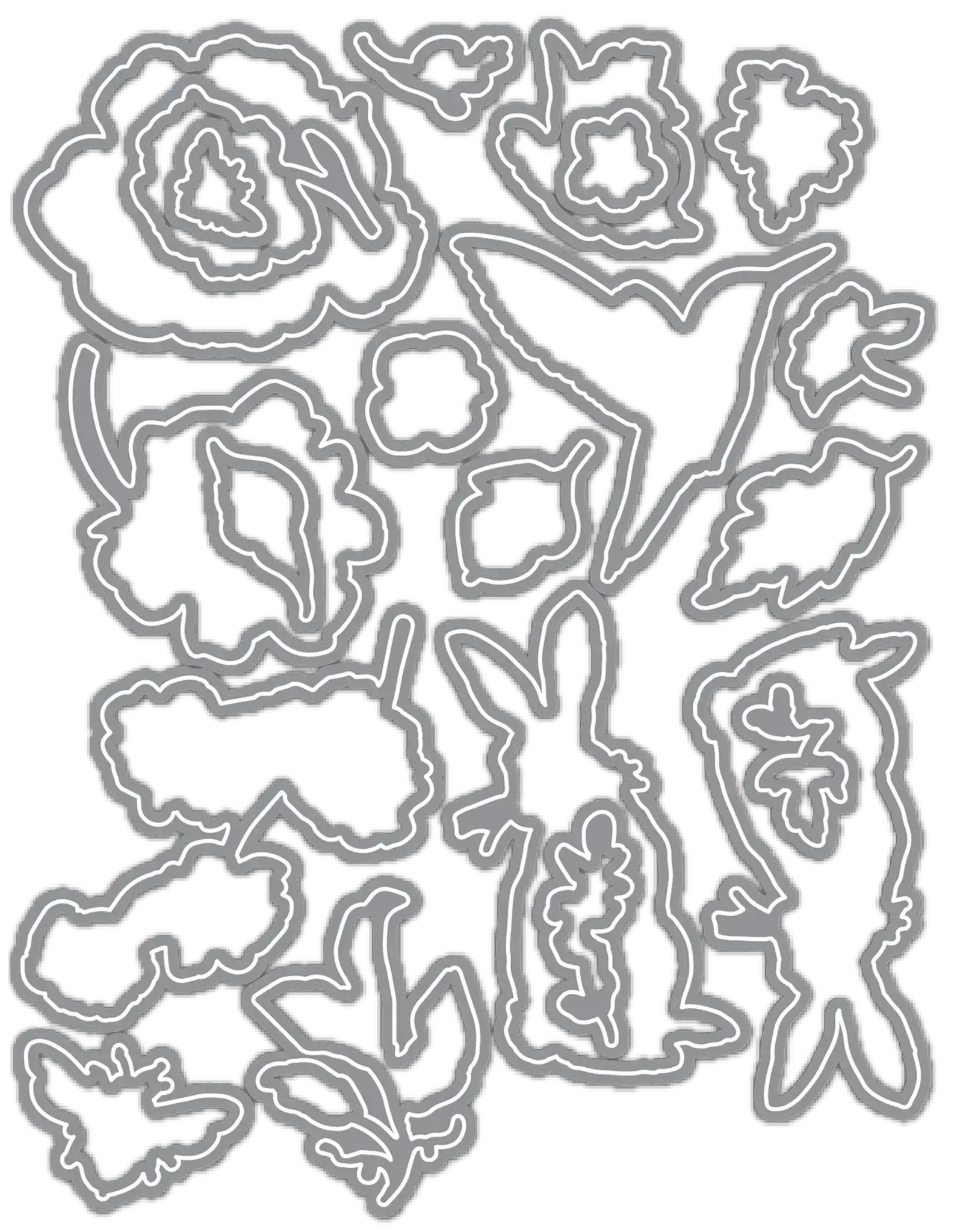 LDRS CREATIVE LDRS CREATIVE FLORAL MUSE COORDINATING DIE SET