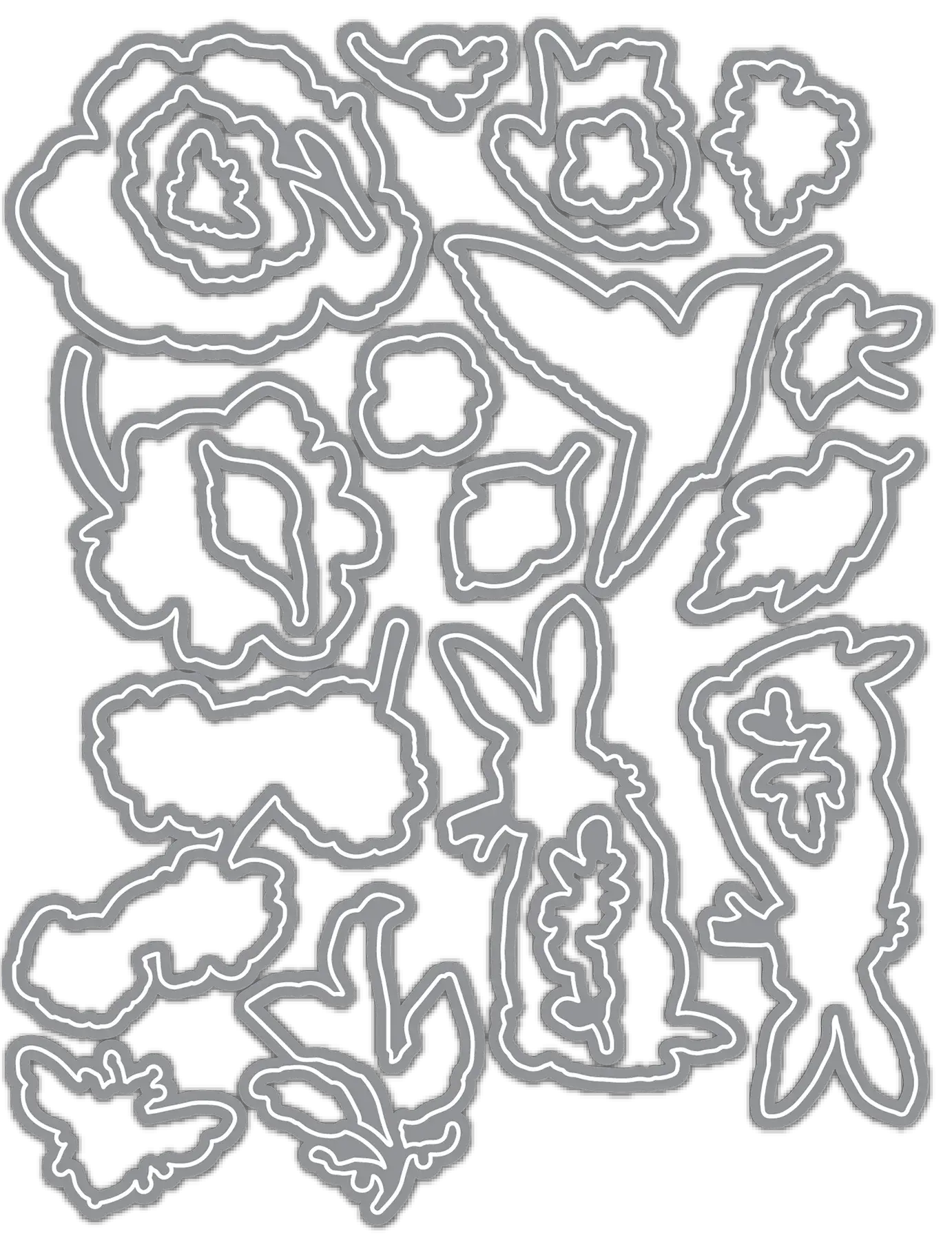 LDRS CREATIVE LDRS CREATIVE FLORAL MUSE COORDINATING DIE SET