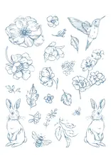 LDRS CREATIVE LDRS CREATIVE FLORAL MUSE 5x7 CLEAR STAMP SET