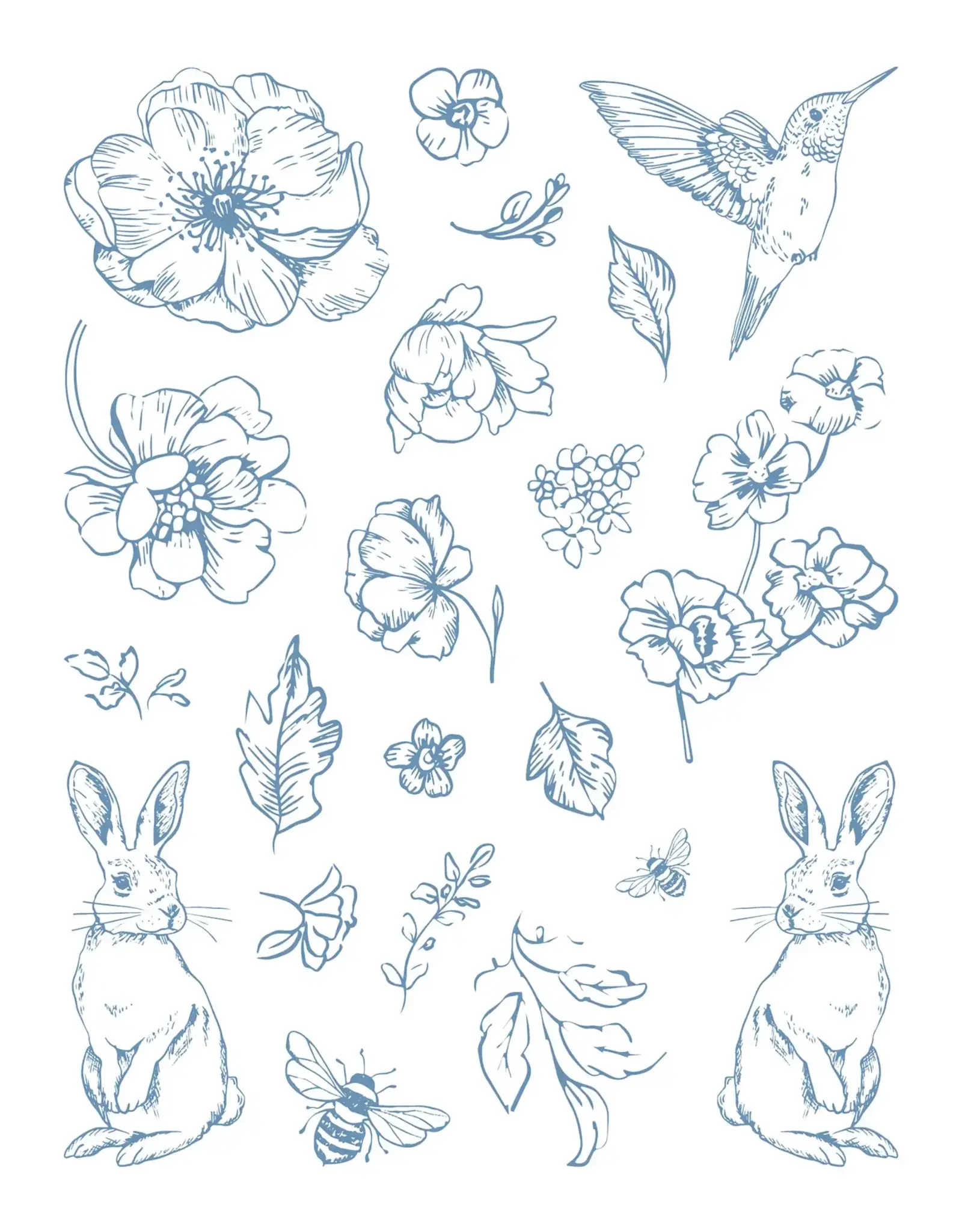 LDRS CREATIVE LDRS CREATIVE FLORAL MUSE 5x7 CLEAR STAMP SET