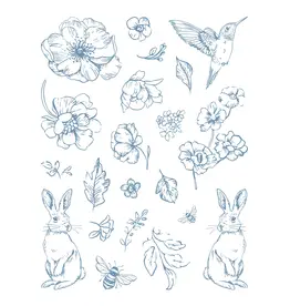 LDRS CREATIVE LDRS CREATIVE FLORAL MUSE 5x7 CLEAR STAMP SET