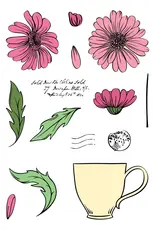 LDRS CREATIVE LDRS CREATIVE FRESH CUT DAISIES 4x6 CLEAR STAMP SET