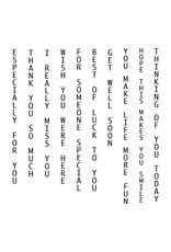 LDRS CREATIVE LDRS CREATIVE EVERYDAY VERTICAL SENTIMENTS CLEAR STAMP SET