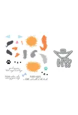 LDRS CREATIVE LDRS CREATIVE FUZZY WUZZIES CONE OF SHAME ADD-ON STAMP & DIE SET