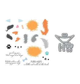 LDRS CREATIVE LDRS CREATIVE FUZZY WUZZIES CONE OF SHAME ADD-ON STAMP & DIE SET