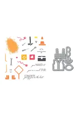 LDRS CREATIVE LDRS CREATIVE FUZZY WUZZIES UNDER CONSTRUCTION ADD-ON STAMP & DIE SET