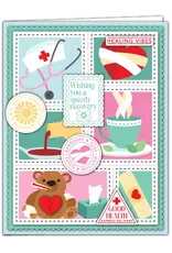 LDRS CREATIVE LDRS CREATIVE GET WELL SOON POSTAGE COLLAGE CLEAR STAMP SET