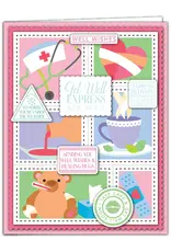 LDRS CREATIVE LDRS CREATIVE GET WELL SOON POSTAGE COLLAGE LAYERING STENCILS SET 4/PK
