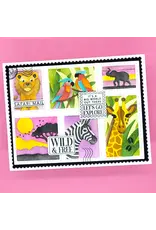 LDRS CREATIVE LDRS CREATIVE SAFARI POSTAGE COLLAGE CLEAR STAMP SET