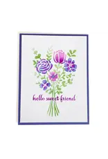 CRAFTERS WORKSHOP THE CRAFTER'S WORKSHOP FLORAL BOUQUET LAYERED STENCIL