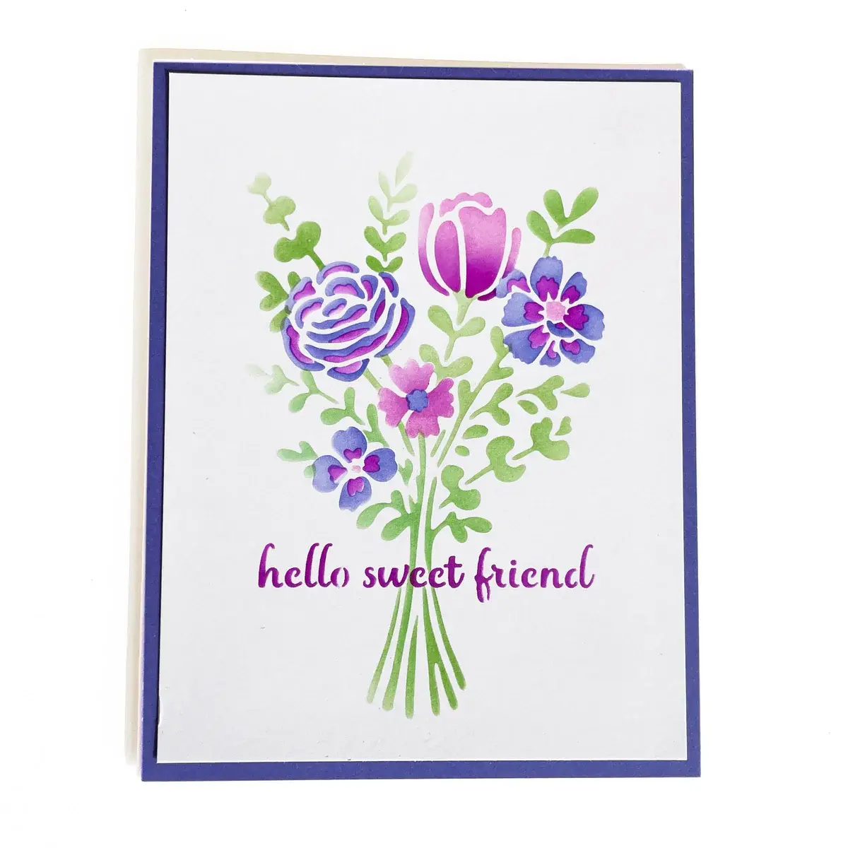 CRAFTERS WORKSHOP THE CRAFTER'S WORKSHOP FLORAL BOUQUET LAYERED STENCIL