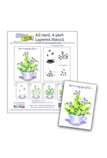 CRAFTERS WORKSHOP THE CRAFTER'S WORKSHOP CUP OF TEA LAYERED STENCIL