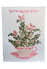 CRAFTERS WORKSHOP THE CRAFTER'S WORKSHOP CUP OF TEA LAYERED STENCIL