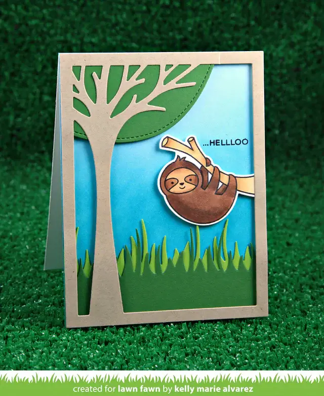 LAWN FAWN LAWN FAWN MEADOW BORDERS DIE SET