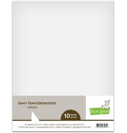 LAWN FAWN LAWN FAWN FAWNDAMENTALS VELLUM 8.5x11 10PK