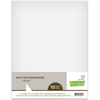 LAWN FAWN LAWN FAWN FAWNDAMENTALS VELLUM 8.5x11 10PK