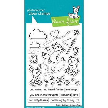 LAWN FAWN LAWN FAWN BUTTERFLY KISSES STAMP SET
