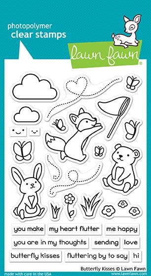 LAWN FAWN LAWN FAWN BUTTERFLY KISSES STAMP SET
