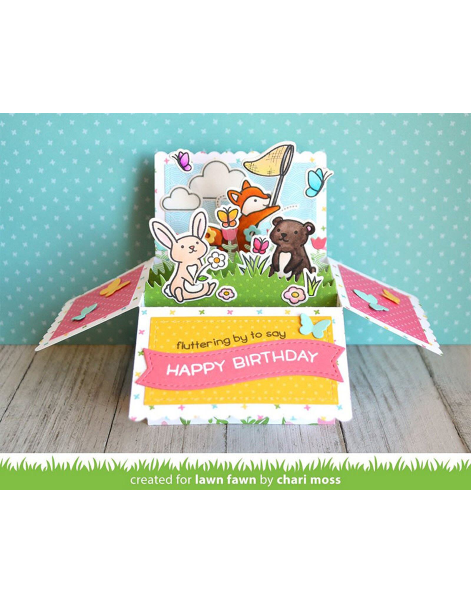 LAWN FAWN LAWN FAWN BUTTERFLY KISSES STAMP SET