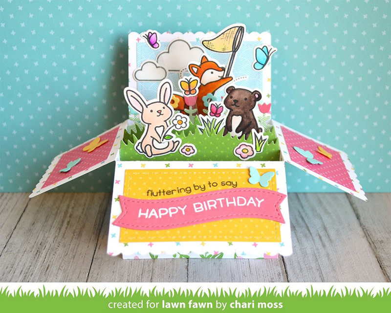 LAWN FAWN LAWN FAWN BUTTERFLY KISSES STAMP SET