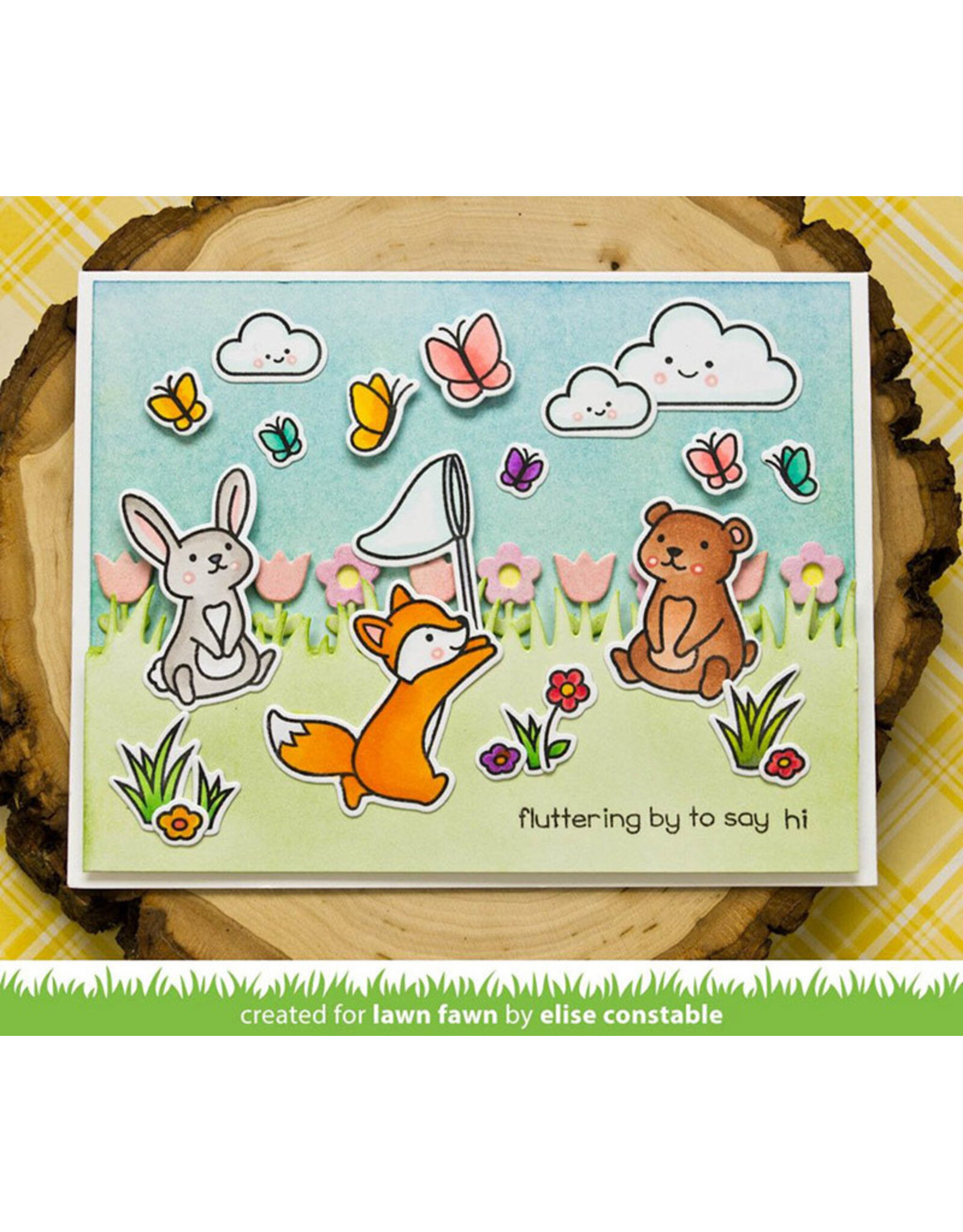 LAWN FAWN LAWN FAWN BUTTERFLY KISSES STAMP SET