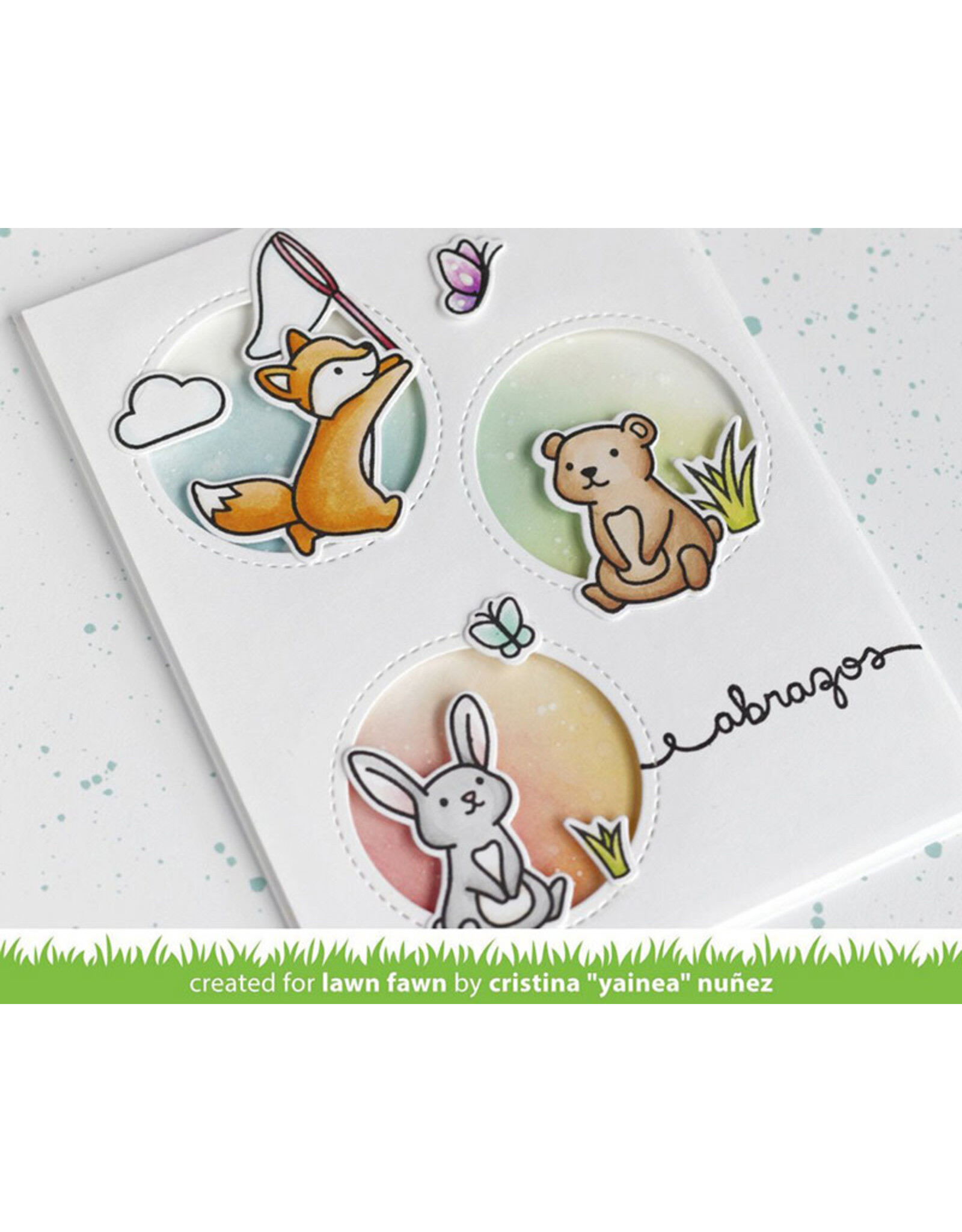 LAWN FAWN LAWN FAWN BUTTERFLY KISSES STAMP SET